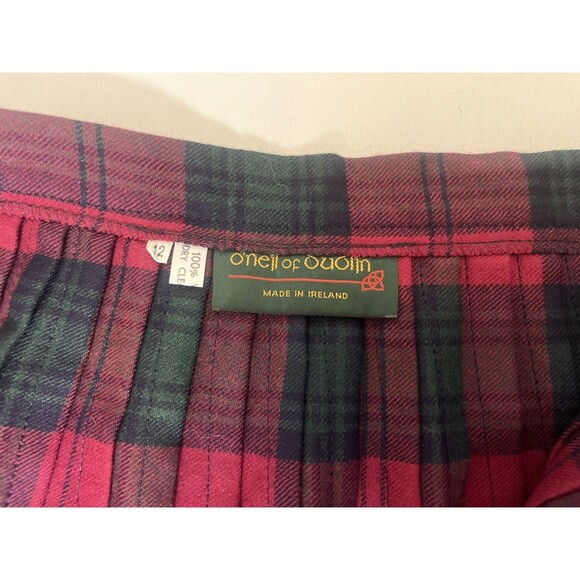Vintage O’Neil of Dublin Wool Tartan Kilt Skirt | Made in Ireland | 28” Waist - Picture 3 of 12